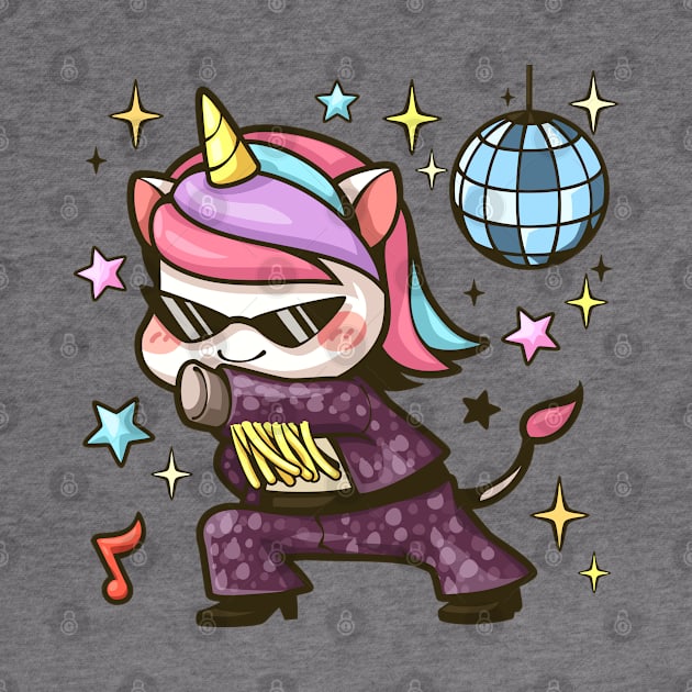 Unicorn Dancing Disco by Mako Design 